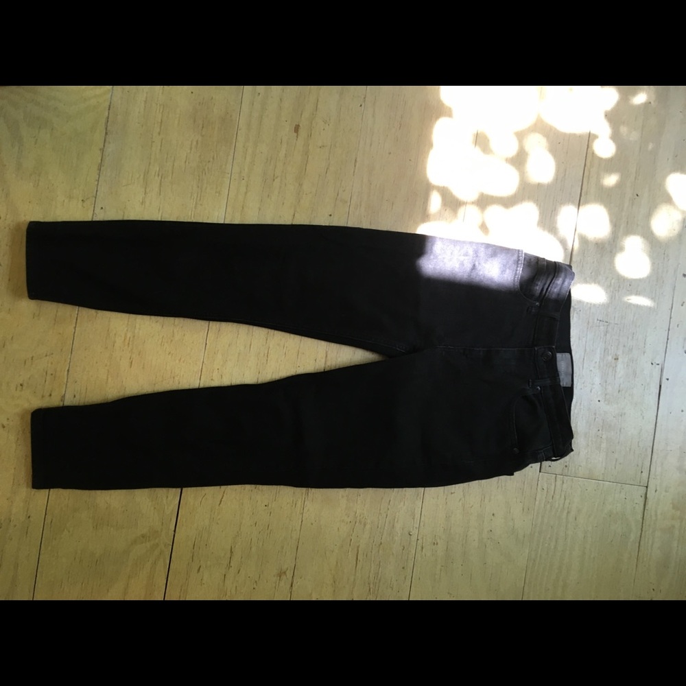 Everlane hi waist 28 black ankle jeans